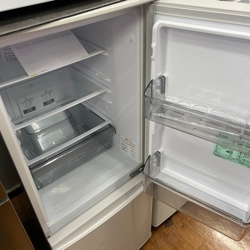 2ドア冷蔵庫