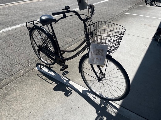 【大人用】整備済中古自転車 丸石26型ワイングラスS型  最廉価 婦人車 茶色 <自転車のオオムラ 静岡店>