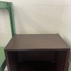 【リサイクルサービス八光】【幅45cm】可動棚 5段カラーボックス スリムラック ダークブラウンの画像