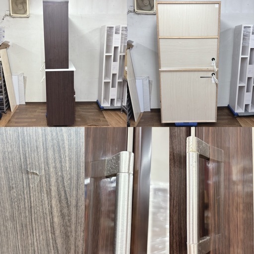 【?買取市場 柴田店】 I660 ? ジモティー限定価格！ NITORI キッチンボード 食器棚 ポスティア 100KBDBR ⭐ ク
