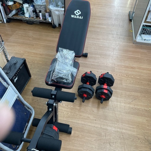 ☆ドリーム荒牧店☆ジモティー割引有☆【クリーニング済み】WASAIトレーニングセット/現状販売