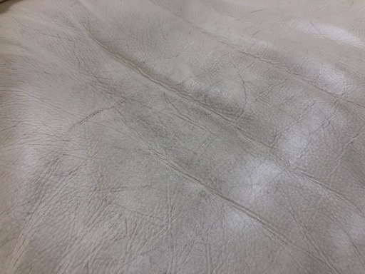 【ドリーム川西店御来店限定】☆ジモティー見たよ♪割引☆ Domicil ドミシール 1Pレザーソファ WH クリーニング済み 【2125560000061200】