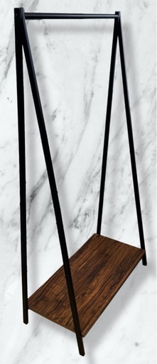 【美品】アイアンラック 収納棚 4段 幅80×高さ160cm 木製×スチール おしゃれ
