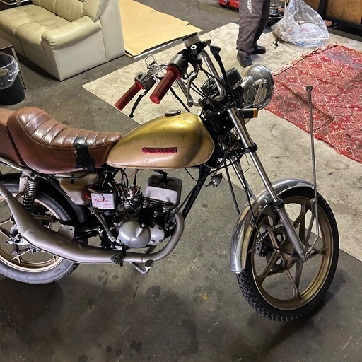 GN50E スズキ 実働 書類有 カスタム チャンバー 初期 RG50 旧車
