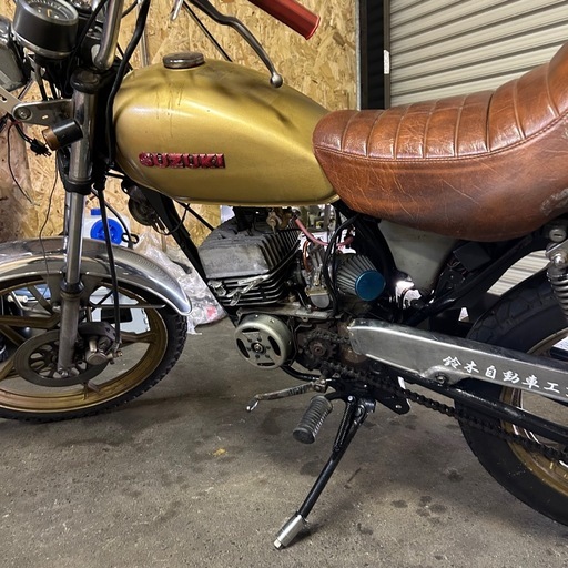 GN50E スズキ 実働 書類有 カスタム チャンバー 初期 RG50 旧車