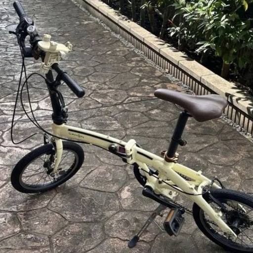 DAHON curve D7 折りたたみ自転車 クリーム色