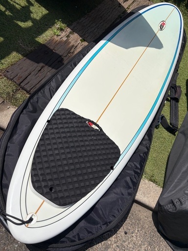 美品 NSP 7'10" ファンボード ハードケース付き　横浜市