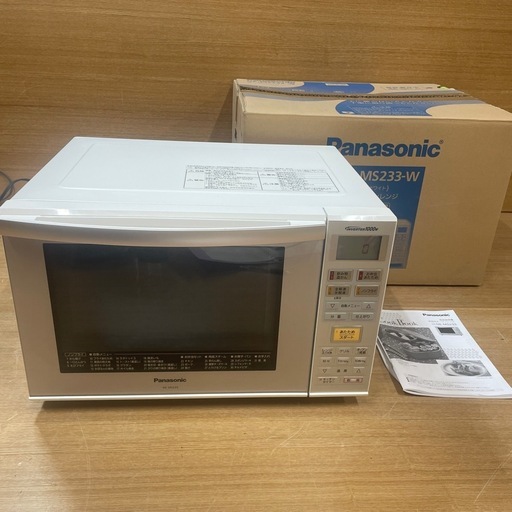 【k12電子レンジ】Panasonic オーブンレンジ　NE-MS233-W
