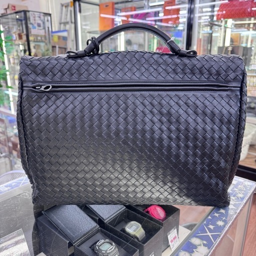 ☆ドリーム荒牧店☆BOTTEGA VENETA   ボッテガヴェネタ ビジネスバッグ ブラック イントレチャート