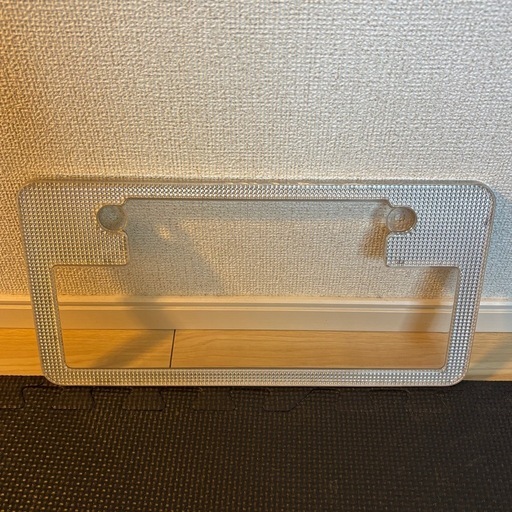 ウィザード風 ナンバーカバー　フルカバー　反射　クリア