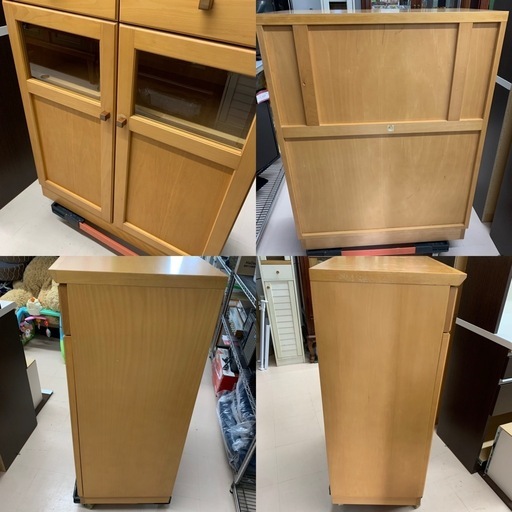 美原店 日進木工 木製 キャビネット 食器棚 サイドボード 飛騨 家具 