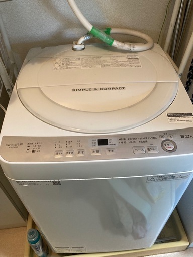 SHARP 洗濯機 6kg 38L (ヤマちゃん) 入山瀬の生活家電《洗濯機》の中古 