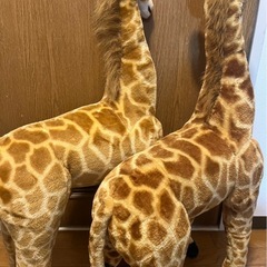  ≪不二貿易≫座れるぬいぐるみ　キリンスツール　2点        	272050000SK217の画像