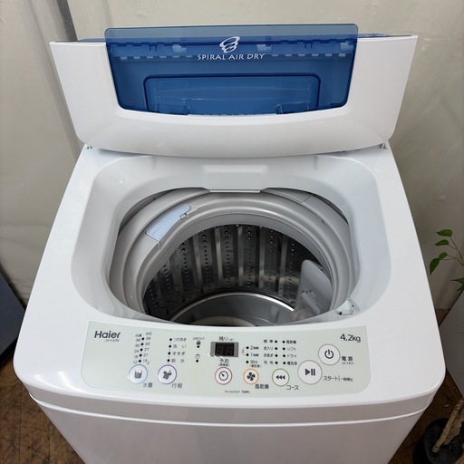 【?買取市場 6ヶ月保証】R338 ☀️ Haier / ハイアール 洗濯機（洗濯4.2㎏) 18年製 JW-K42M ⭐ 動作確認済