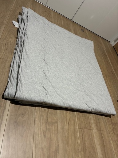 肌布団　シングル2枚、ダブル2枚(オーガニックコットン混 OG2 S GY T01) 2枚セット