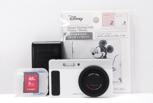 人気商品 PENTAX Optio H90 コンデジ ホワイト×シルバー