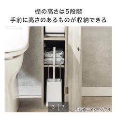 トイレ収納　ニトリの画像