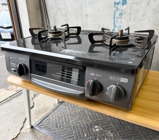 お引取り限定 19年製 リンナイ LPガス用コンロ 2口ガステーブル 