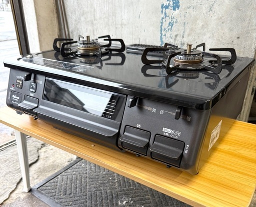 お引取り限定 美品 24年製 パロマ LPガス用コンロ 2口ガステーブル PA-S46B-L 左強火