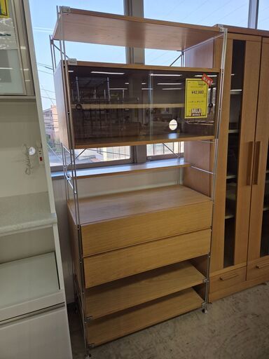 J8834 【リユースのサカイ柏店】 MUJI 無印良品 良品計画 ステンレスユニットシェルフ クリーニング済み