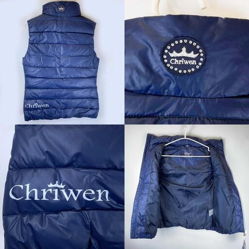 【未使用】Chriwen クリューベン Yuki ベスト M ネイビー CW-1920 レディース 乗馬 馬術