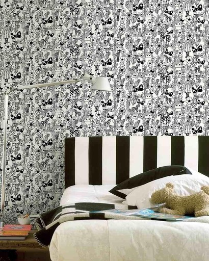 マリメッコ 壁紙 1ロール 25166 マリキュラ ホワイト 70cm×10m marimekko クロス 北欧 DIY 新生活 新品