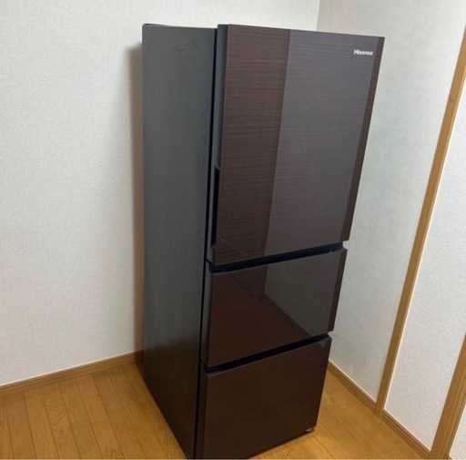 美品　ハイセンス 3ドア 冷凍冷蔵庫 282L HR-G2802BR 2022年製 ダークブラウン 
