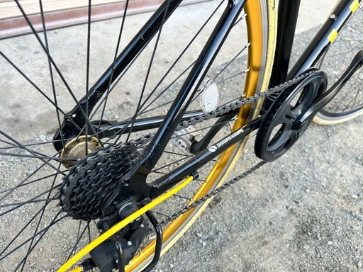 【販売済】クロスバイク 自転車 シマノ7段変速 700C 700×28C 軽量 アルミフレーム アルミペダル リグ ムーブ LIG MOVE