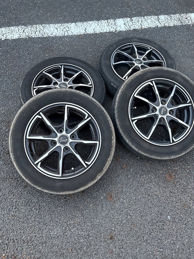 14インチ  14×4.5j +45 軽　4本　ホイールタイヤ 155/65R14