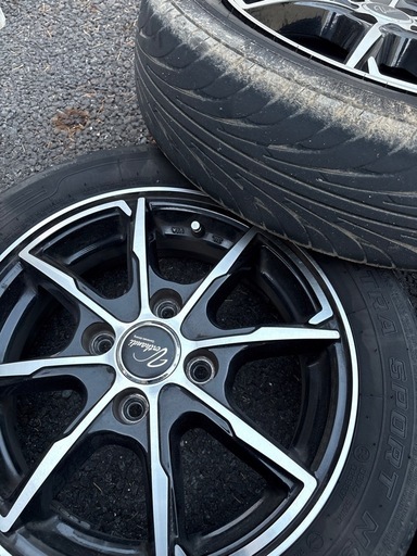 14インチ  14×4.5j +45 軽　4本　ホイールタイヤ 155/65R14