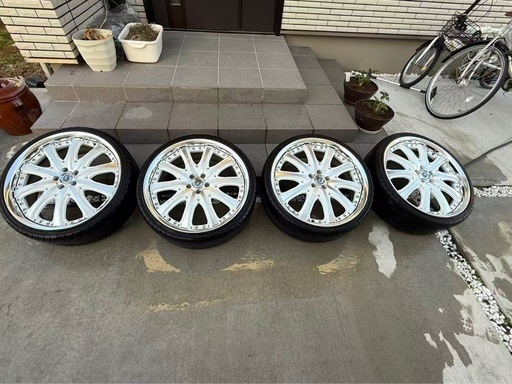 【希少PCD100】20インチ クラブリネア 225/30ZR20 タイヤ付4本セット