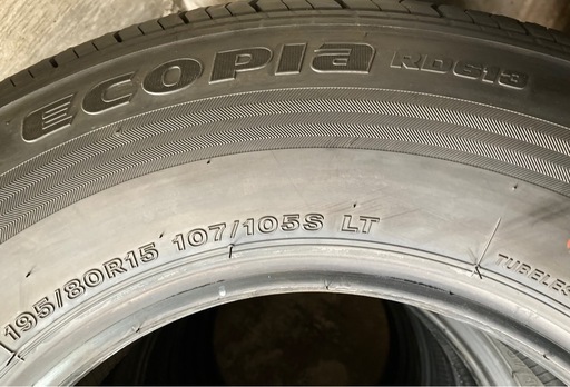 【お取引決まりました】【新車剥がし】BRIDGESTONE 195/80R15 25年製 夏タイヤ