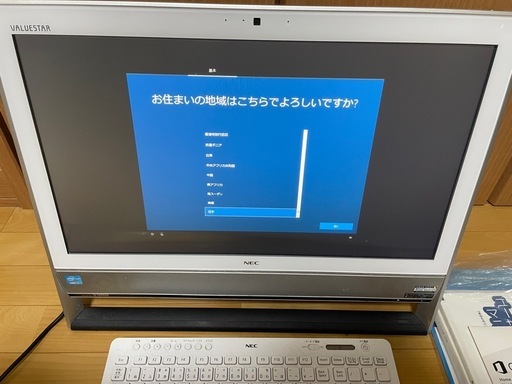 NEC VALUESTAR  VN770LS1YW 一体型Windows10 office core i7・メモリ8GB・21.5インチワイド・WEBカメラ・DVDマルチ