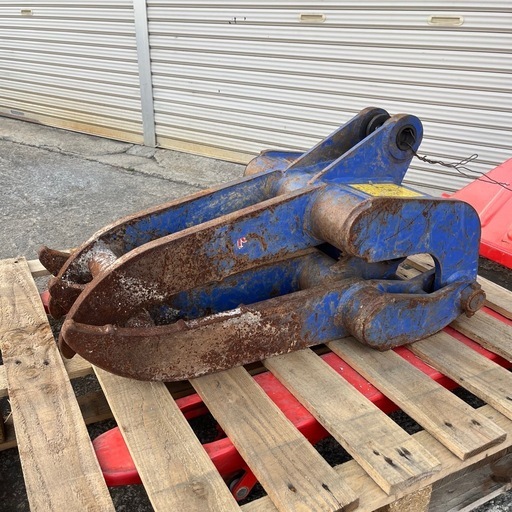 M0327803A 松本製作所 フォーク ハサミ Zフォーク パーツ アタッチメント ユンボ バックホー 建設 重機 中古品
