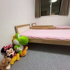 IKEA キッズ　SNIGLARベッドフレーム　x2台の画像