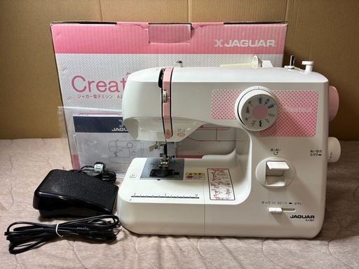 ★動作品★Createur JAGUAR ジャガー ミシン 電動ミシン 電子ミシン AJ-061 外箱あり
