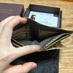 蛇金色財布の画像