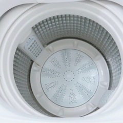 2021年製　かなりきれい 7kg 全自動洗濯機 ガラストップ ホワイト　布団洗濯可やわらか脱水 自動おそうじ AQUAの画像
