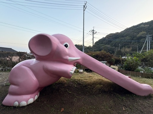 【お話中】【取りに来ていただける方限定】屋外用ぞうさん滑り台