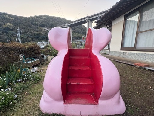 【お話中】【取りに来ていただける方限定】屋外用ぞうさん滑り台