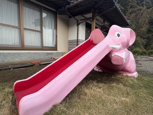 【お話中】【取りに来ていただける方限定】屋外用ぞうさん滑り台