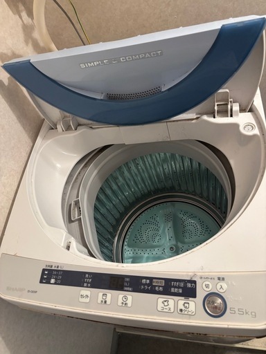 SHARP 全自動洗濯機（5.5kg） (S.Y) 宮古島の生活家電《洗濯機》の中古 
