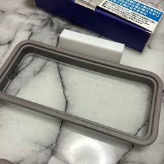未使用 吊り下げるゴミ箱 フタつきゴミ袋ホルダー レジ袋ホルダーキッチンの画像