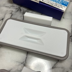 未使用 吊り下げるゴミ箱 フタつきゴミ袋ホルダー レジ袋ホルダーキッチンの画像