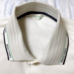 ゴルフシャツ　ポロシャツ　マスターズ　Masters メンズ　白の画像