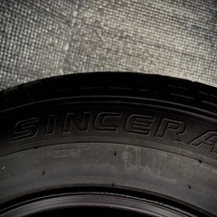 ⭐️【FALKEN155/70R13 75Sサイズのスチールホイール（鉄チン）付きタイヤ1本】⭐️お値下げ不可⭐️の画像