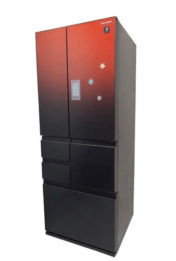 SHARP 冷蔵庫 SJ-AF50F-R 502L 観音開き 大容量 プラズマクラスター