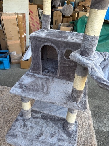 組立済み キャットタワー 多頭飼い 猫タワー 猫用品 据え置き 大型猫 爪とぎ