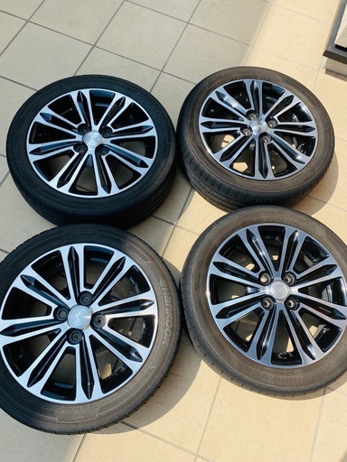 【ダイハツ純正ホイール付きタイヤ 4本セット 165/55R15】