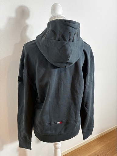 MONCLER モンクレール ダークグレー フロントジッパー パーカー Sサイズ